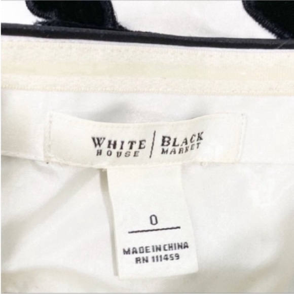 WHITE HOUSE BLACK MARKET velvet strapless dress 0 - Picture 8 of 10